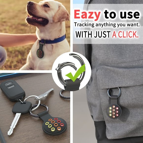 Robibabi Protective Case Compatible for Apple AirTag,Silicone AirTag Case Portab - Picture 5 of 6